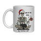 Funny Christmas Skeleton Mug – “Look At Me Being All Festive” White Ceramic Mug