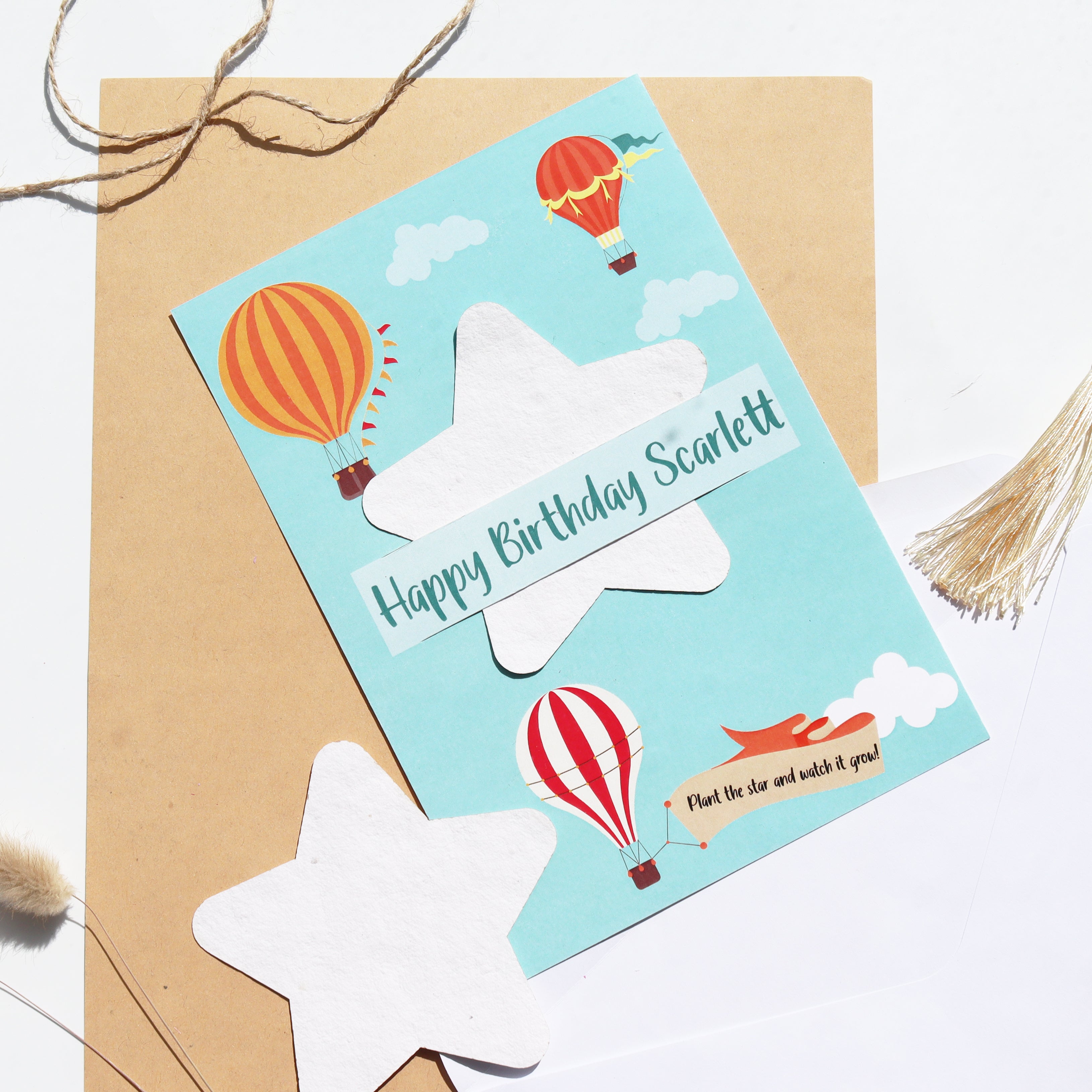 Personalised Plant A Star Birthday Card