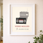 Video Killed The Radio Star Wall Art
