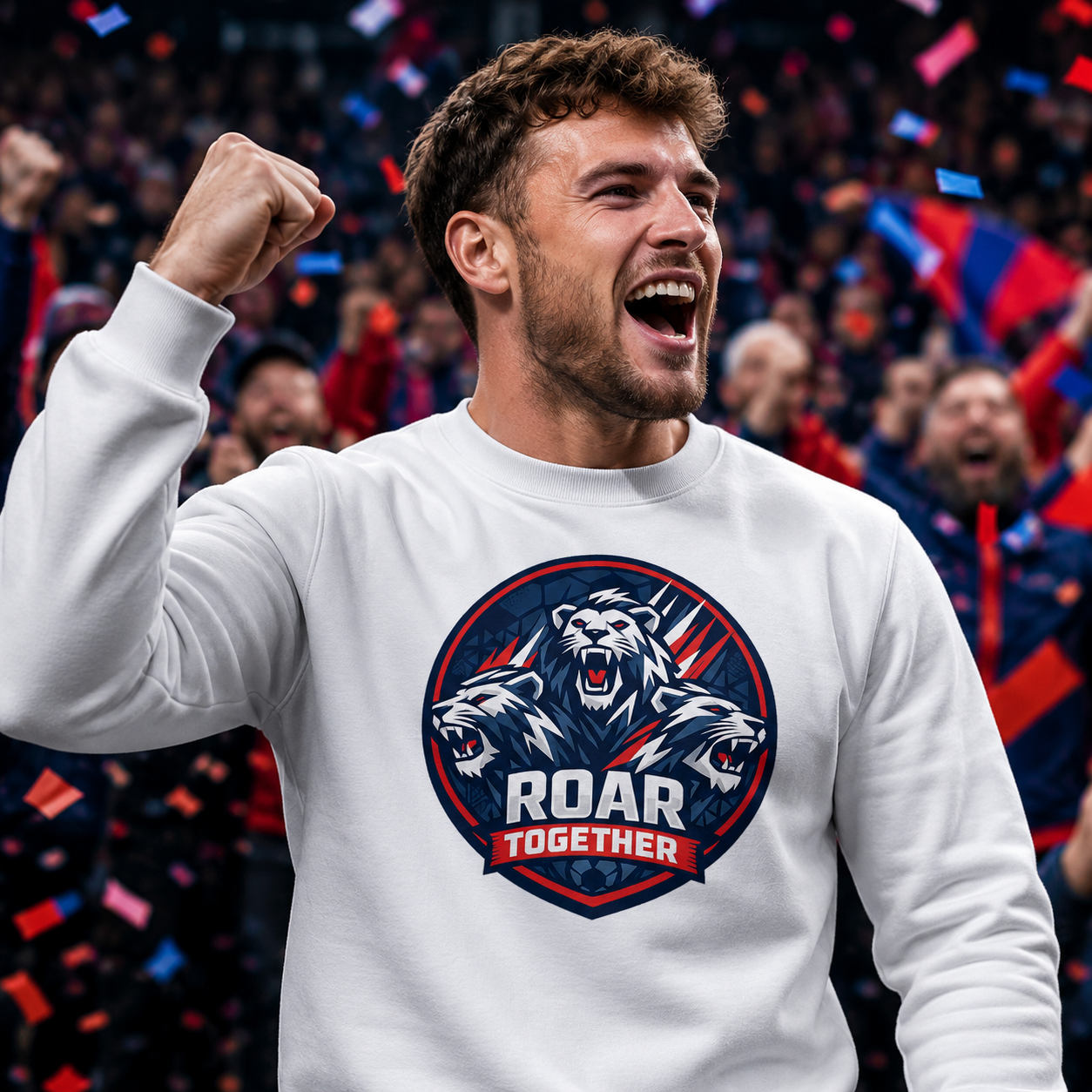 Roar Together Football Sweatshirt | England Fan Sweatshirt | Unisex Supporters Jumper