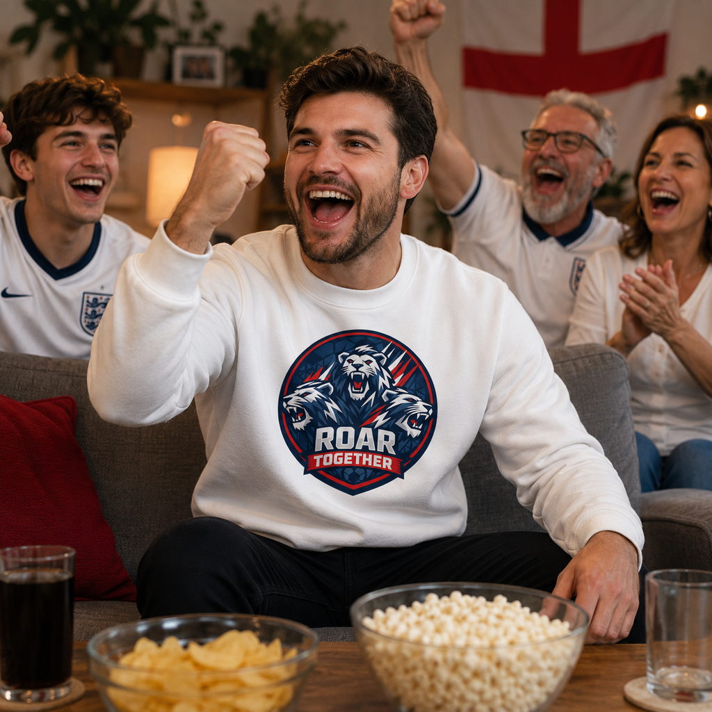 Roar Together Football Sweatshirt | England Fan Sweatshirt | Unisex Supporters Jumper