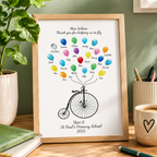 Personalised Balloon Thank You Teacher Print