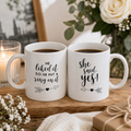 Engagement Couples Mug Set
