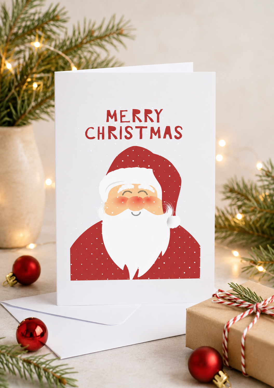 Merry Christmas Santa Card
