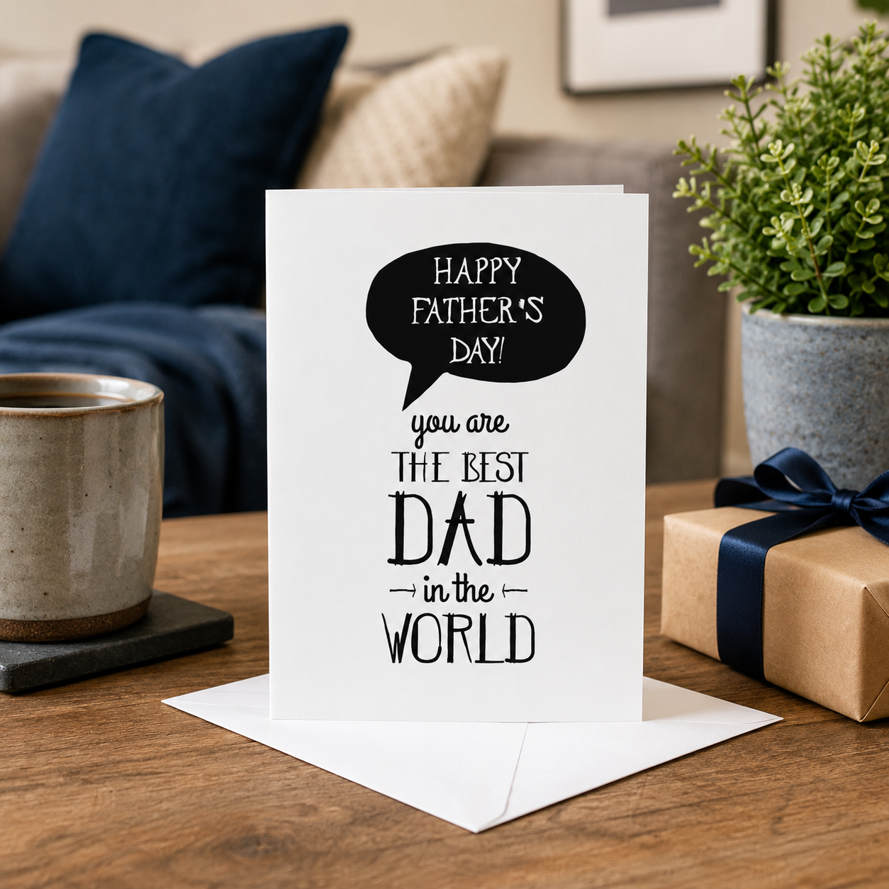 Best Dad In The World Father's Day Card