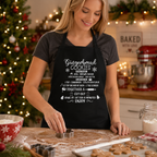 White 'Gingerbread Cookies' recipe Christmas apron with festive baking design