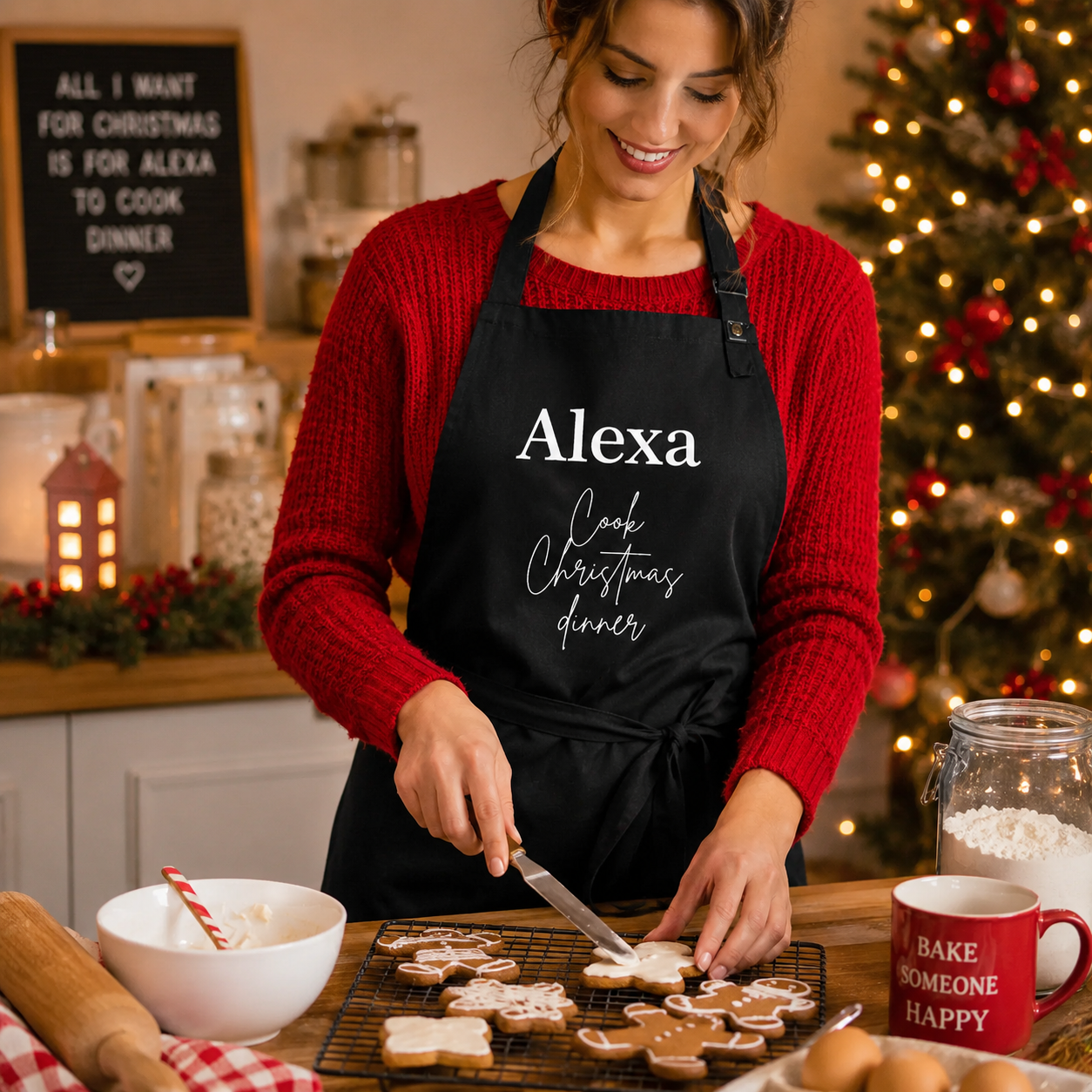 Alexa, Cook Christmas Dinner Apron