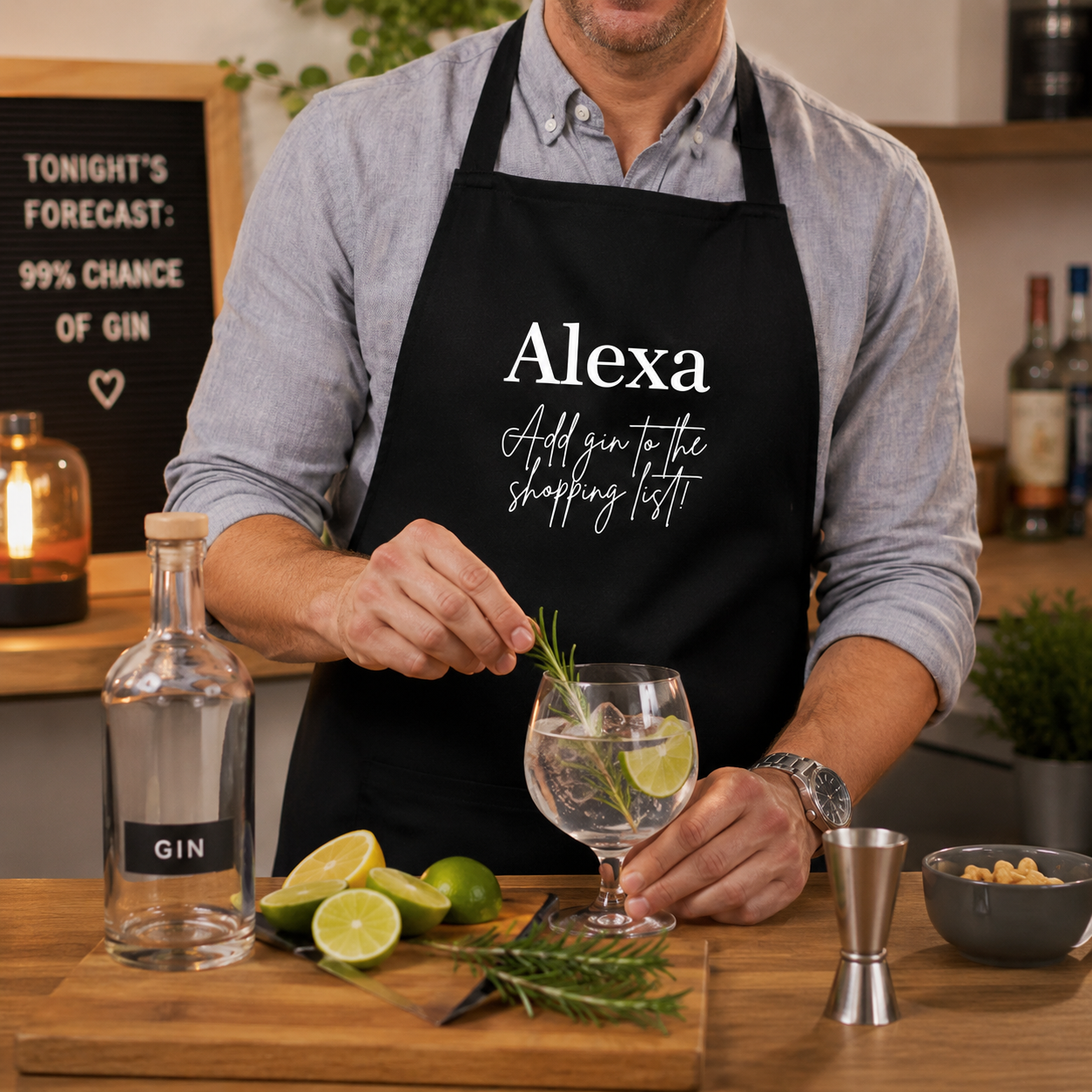 Alexa, Add Gin To The Shopping List Apron