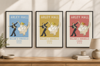 Personalised first dance wedding print in a vintage poster style