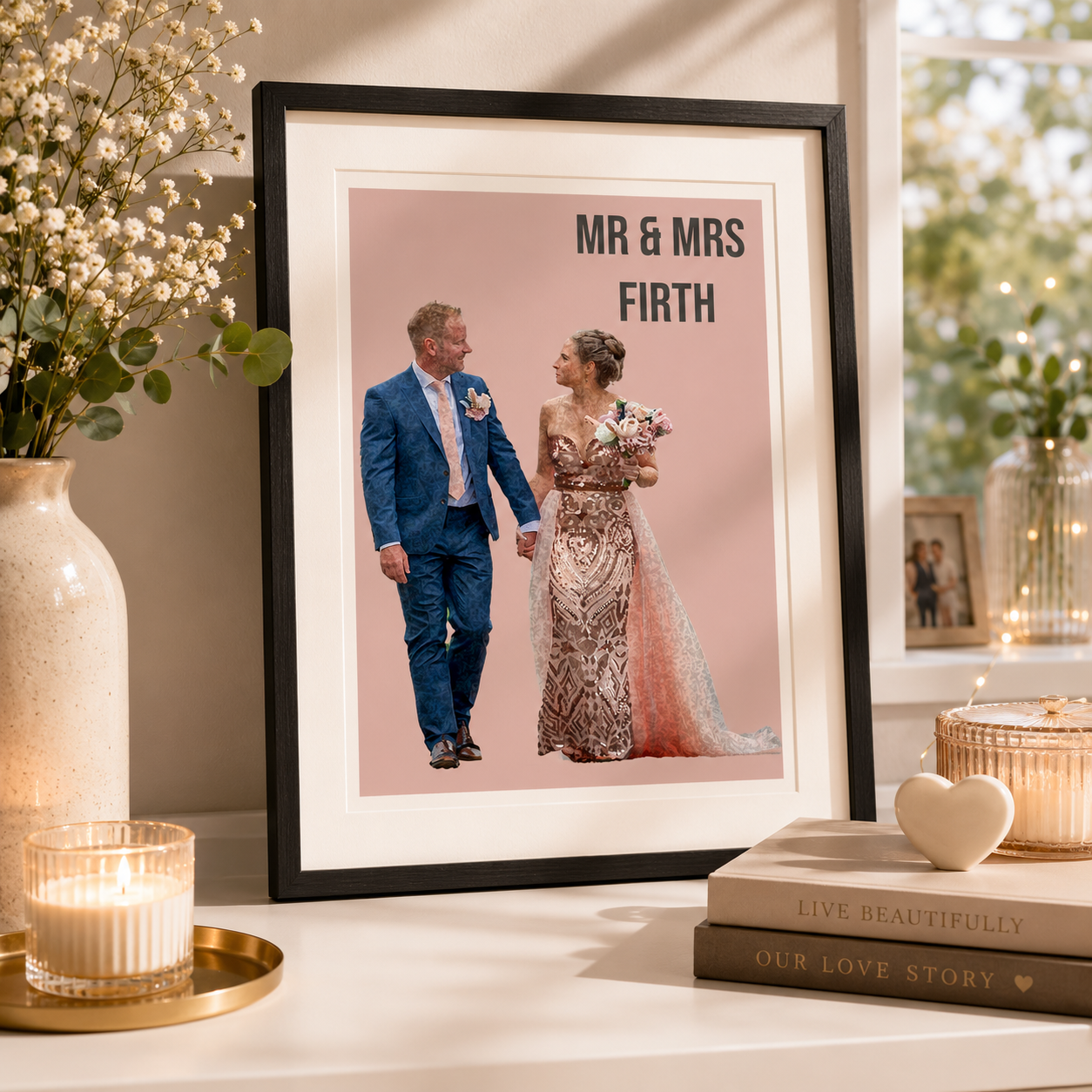 Personalised Paper First Anniversary Print