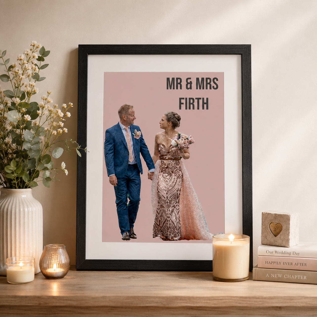 Personalised Paper First Anniversary Print