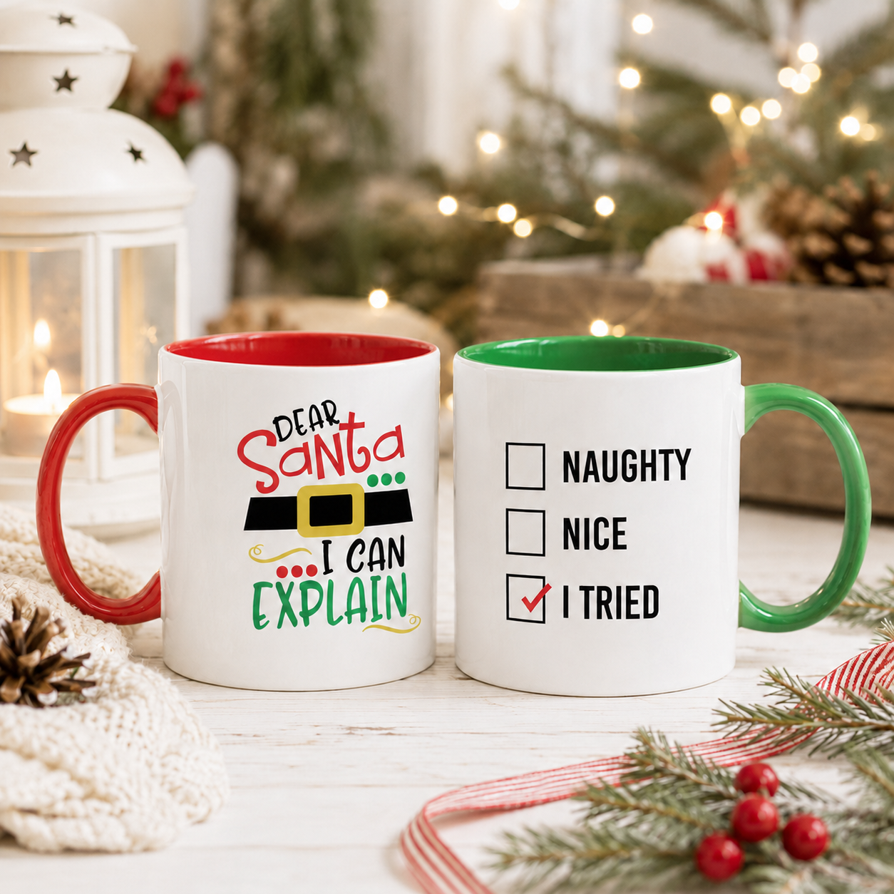 Dear Santa I Can Explain Christmas Mug