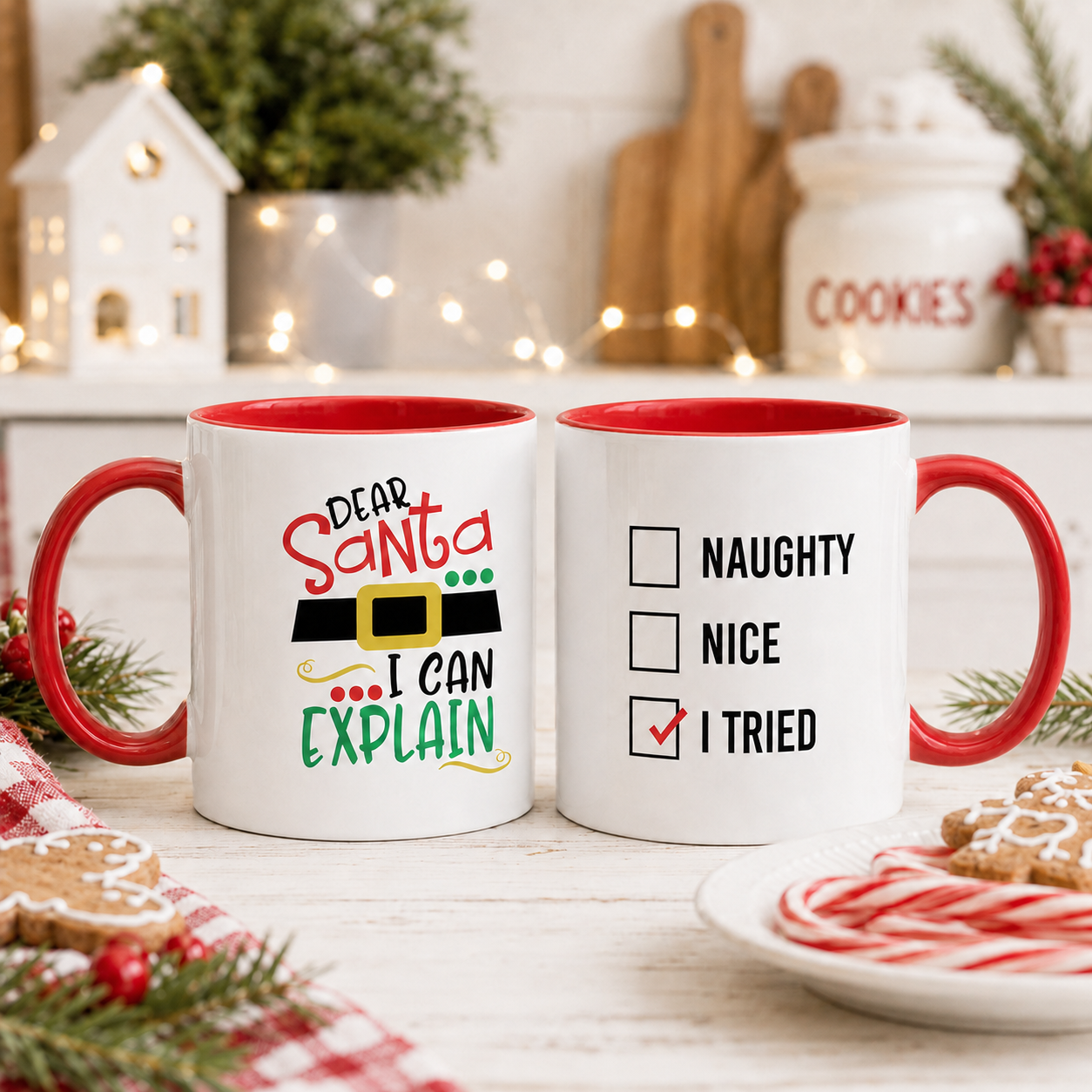 Dear Santa I Can Explain Christmas Mug