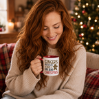 Festive 'Gingers Are For Life' mug with a gingerbread man print