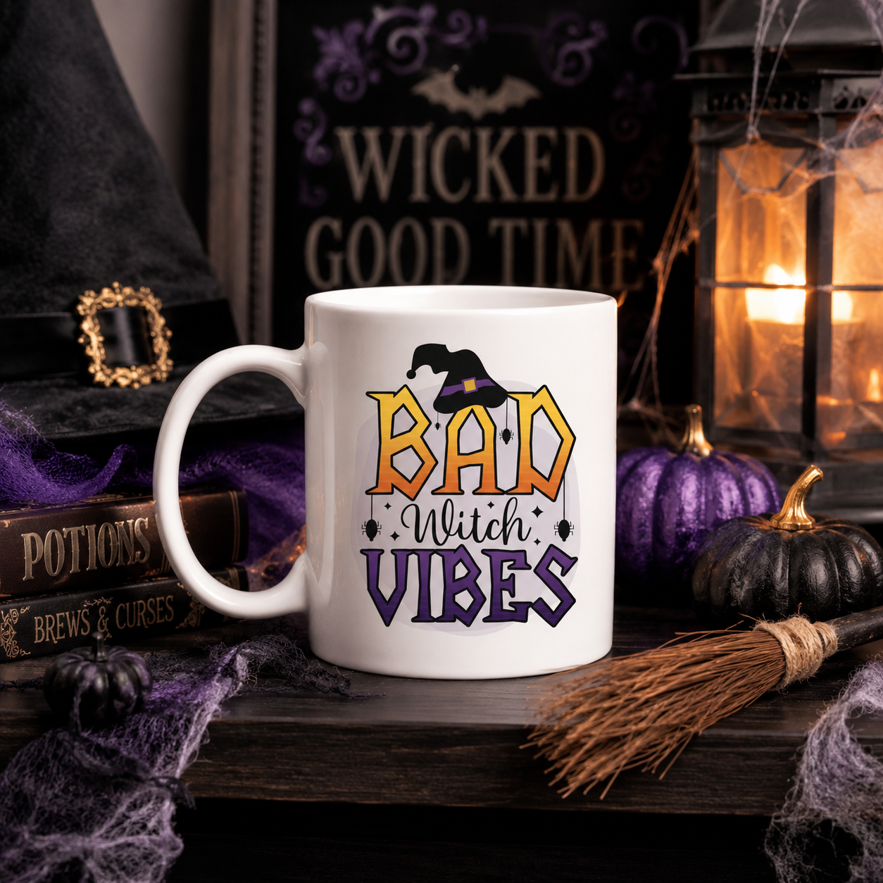 Bad Witch Vibes Halloween Mug