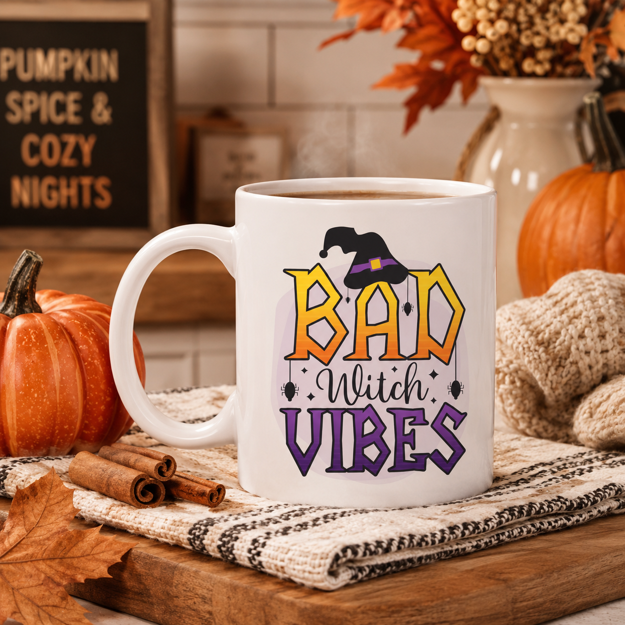 Bad Witch Vibes Halloween Mug