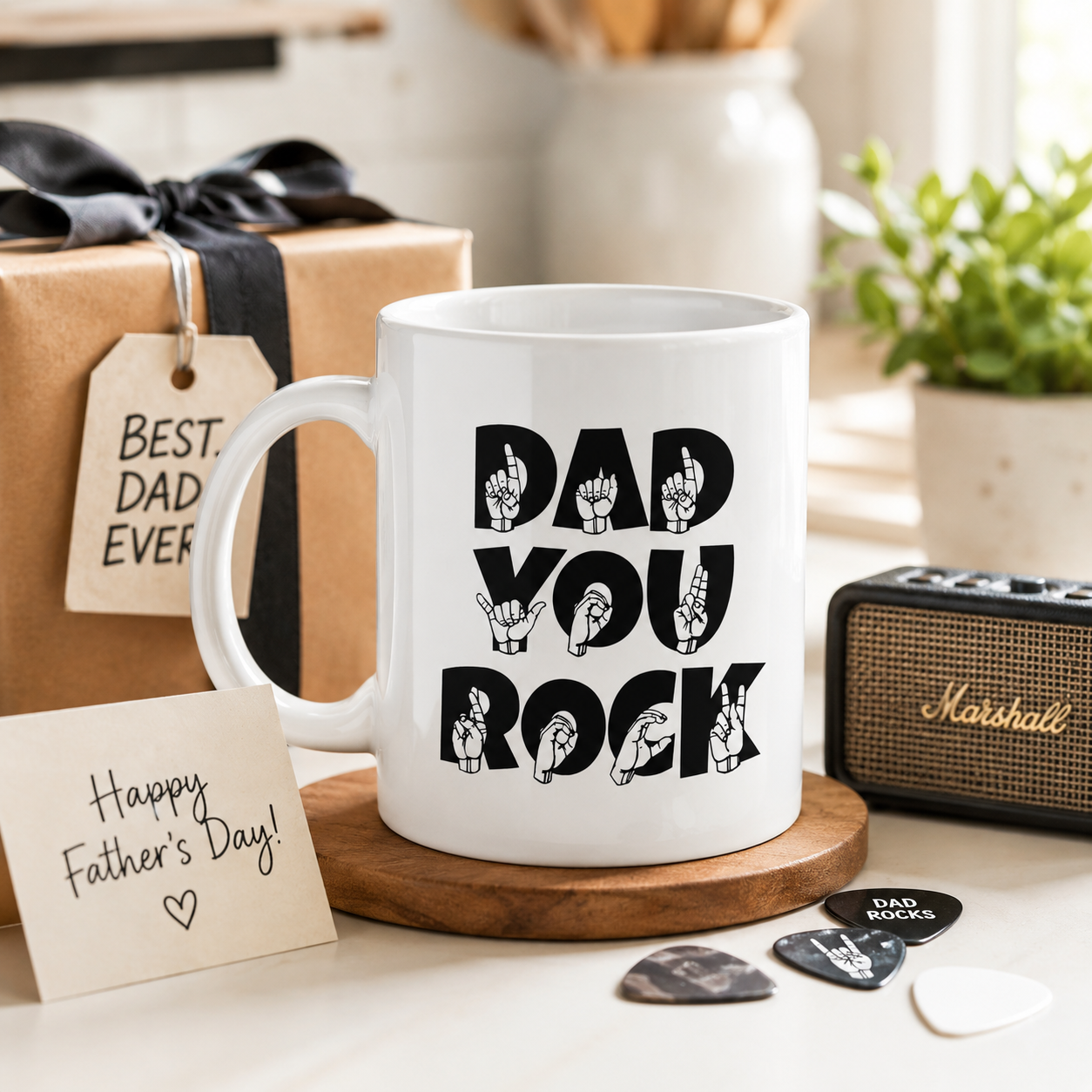 Dad You Rock Father's Day Mug