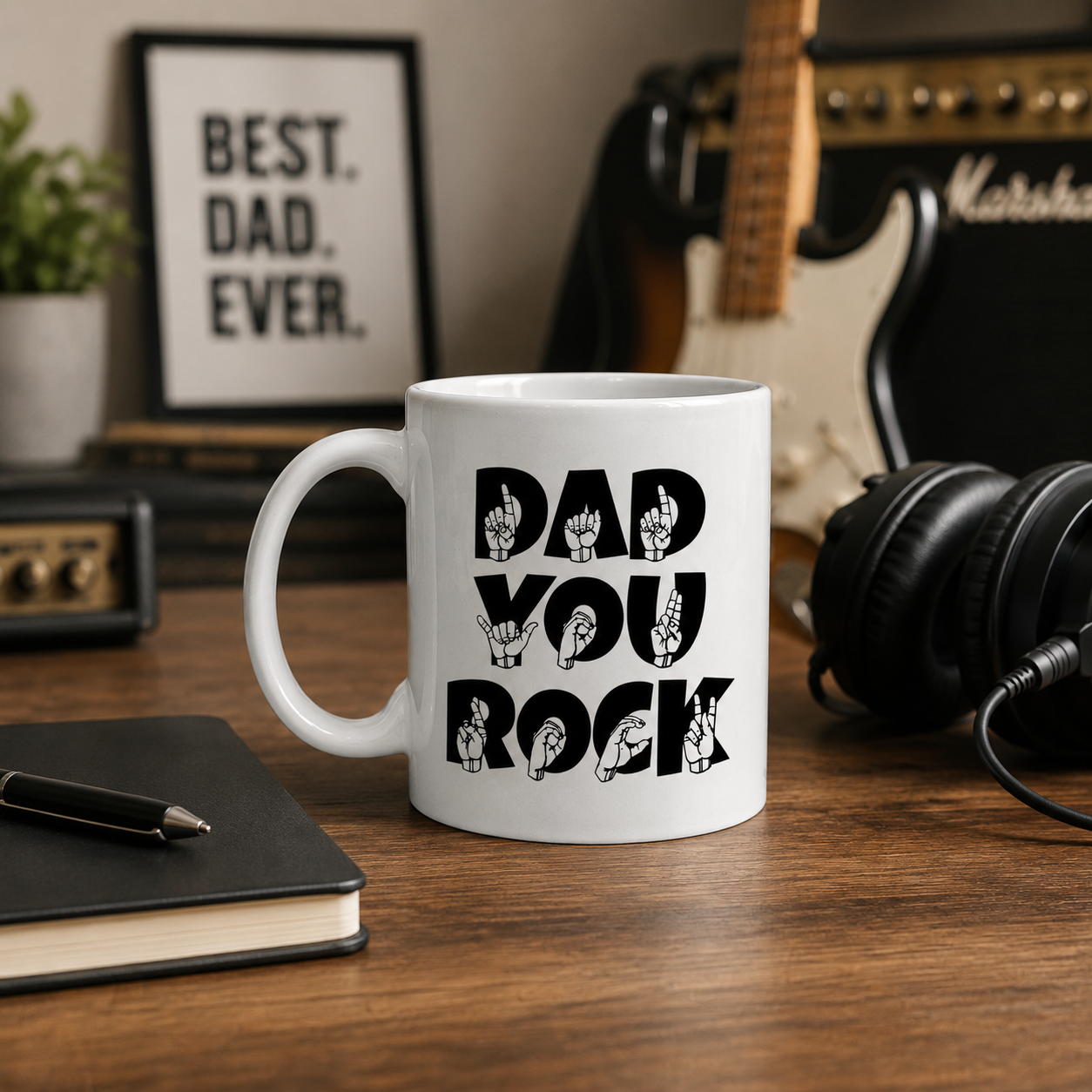 Dad You Rock Father's Day Mug