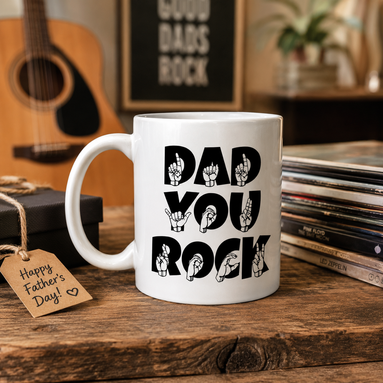 Dad You Rock Father's Day Mug