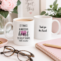 'It Takes A Massive Heart' Personalised Teacher Mug