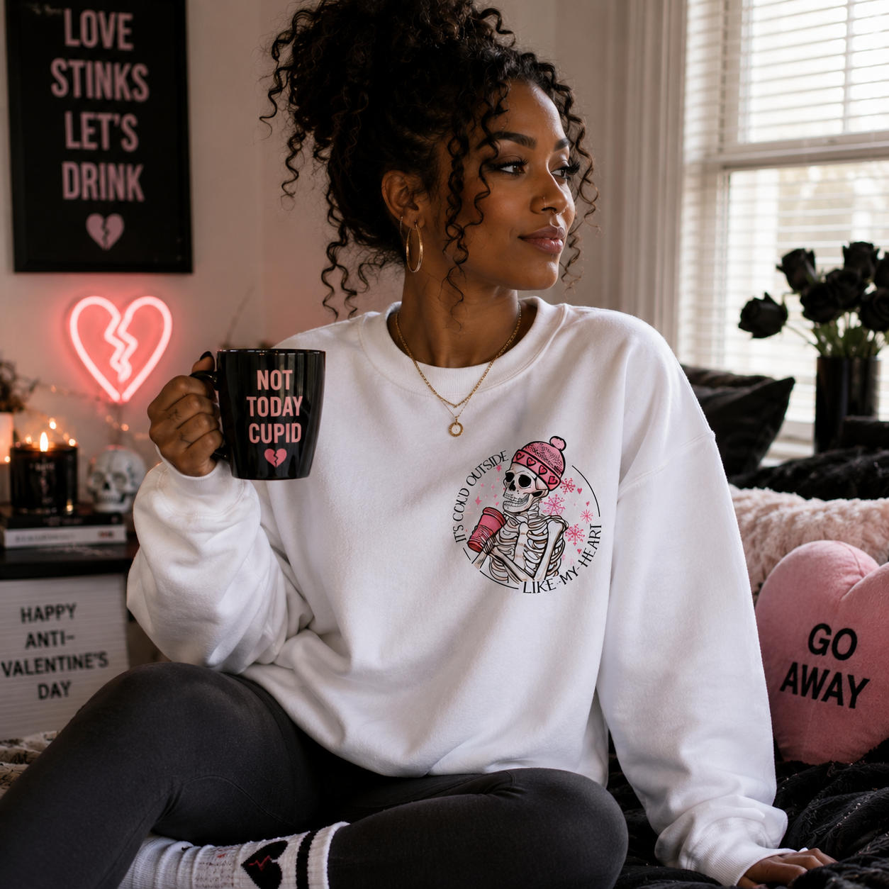 Cold Like My Heart Anti Valentine's Sweatshirt