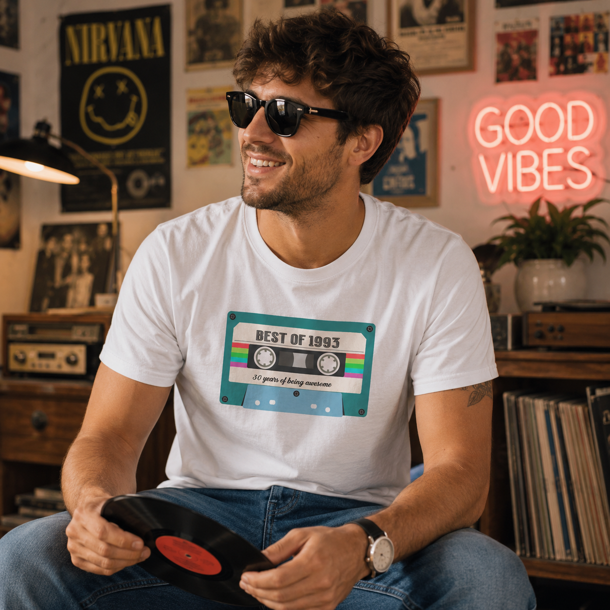 30th Birthday Retro Cassette T-Shirt