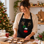Reindeer Face Christmas Apron
