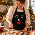 Reindeer Face Christmas Apron