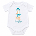Cute Eyes Chubby Thighs Baby Grow