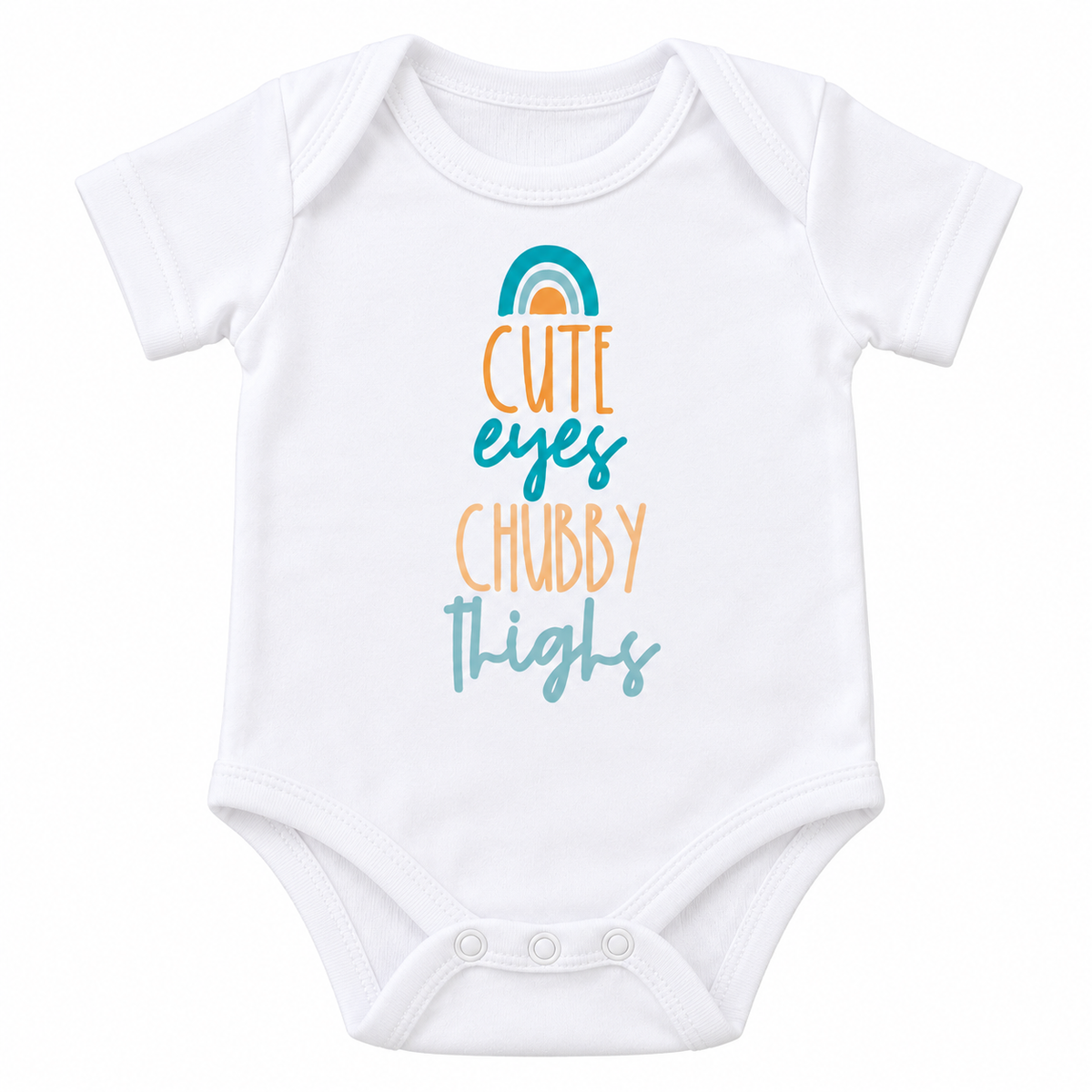 Cute Eyes Chubby Thighs Baby Grow