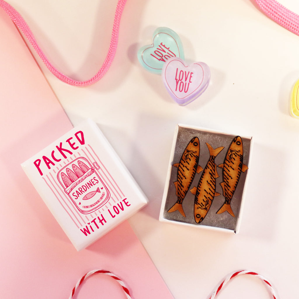 Cute Valentine’s pocket hug gift in matchbox style box