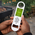 Personalised Football Game Plan Bottle Opener