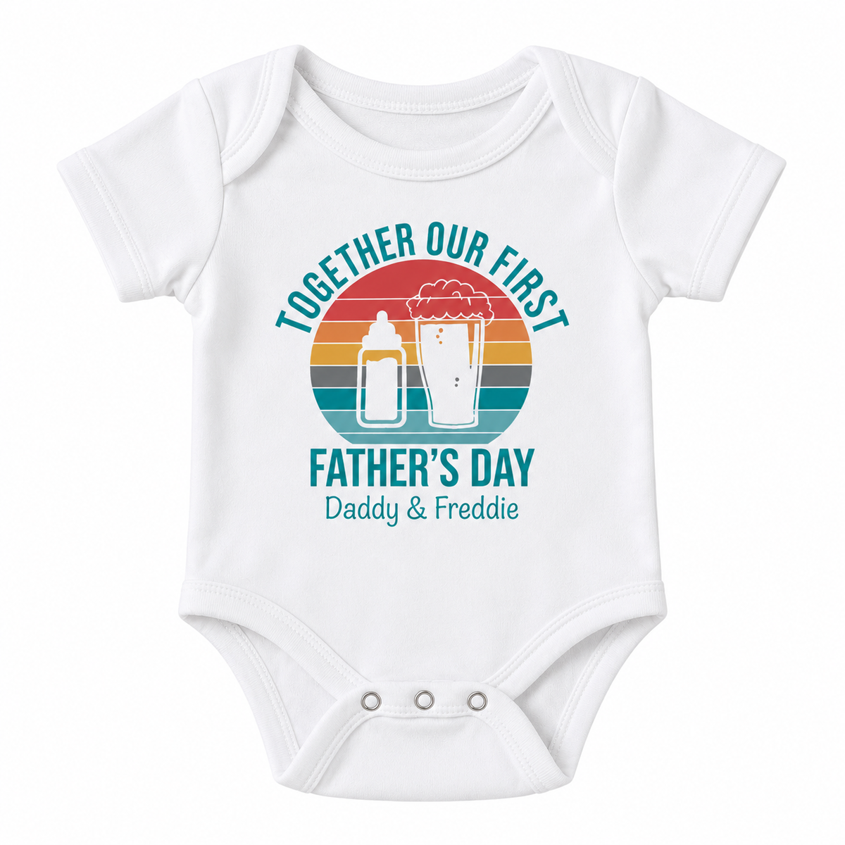 Personalised Father's Day Baby Grow