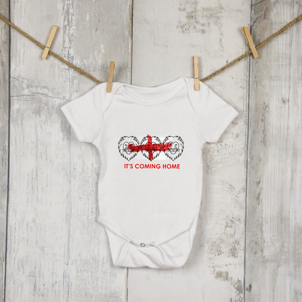3 Lions England Babygrow