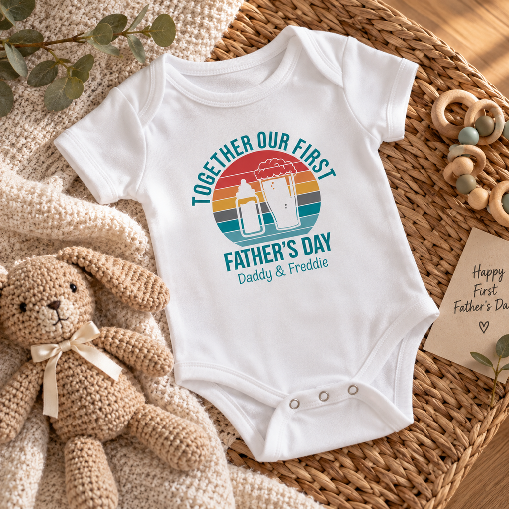 Personalised Father's Day Baby Grow