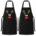 Reindeer Face Christmas Apron