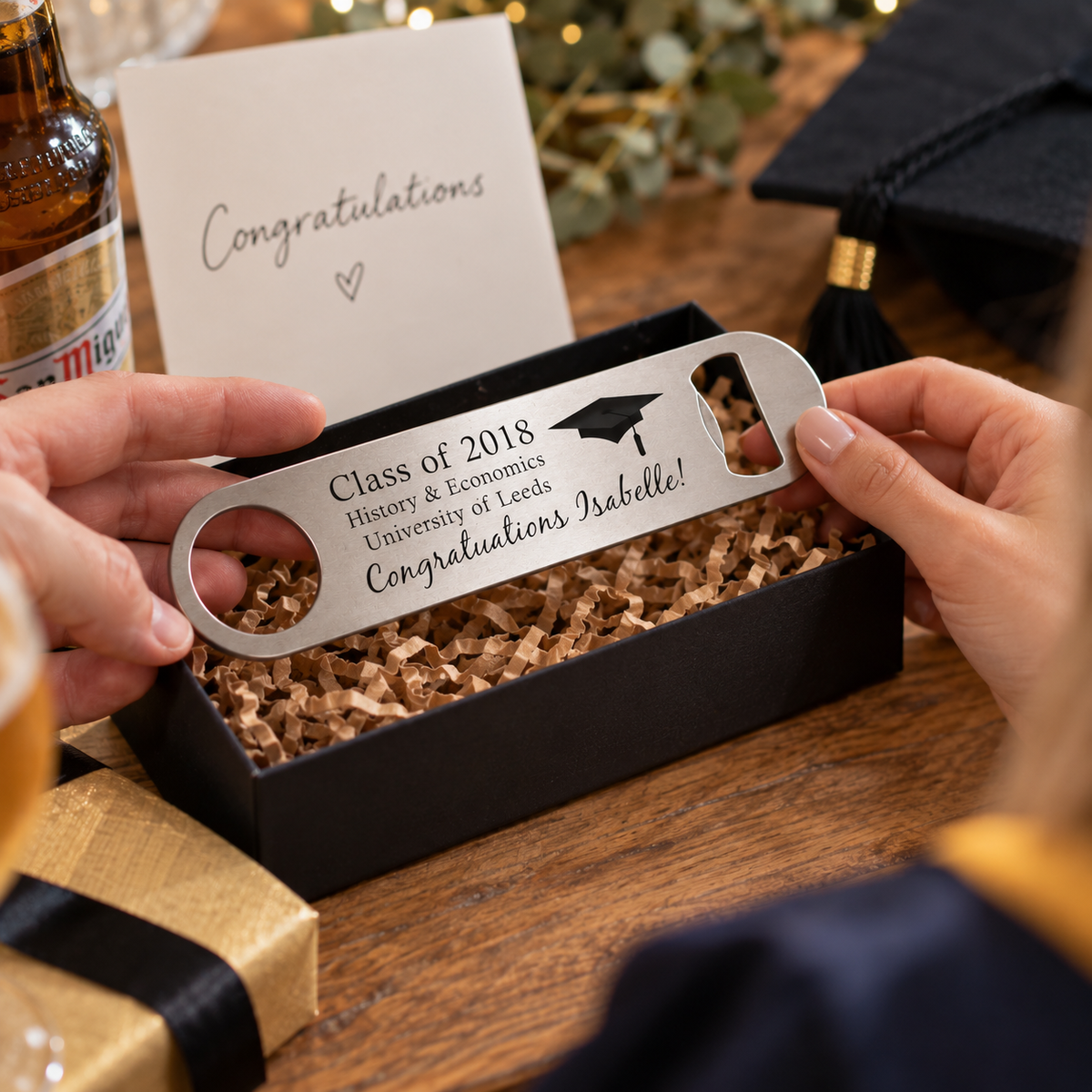 Personalised Graduation Bottle Opener