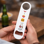 Personalised Grill, Chill, Refill Bottle Opener