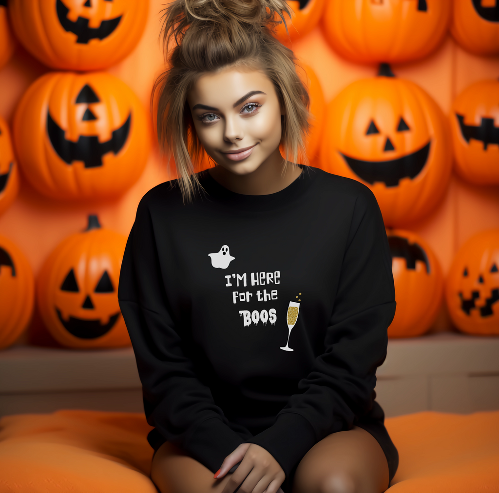 I'm Here For The Boos Halloween Jumper
