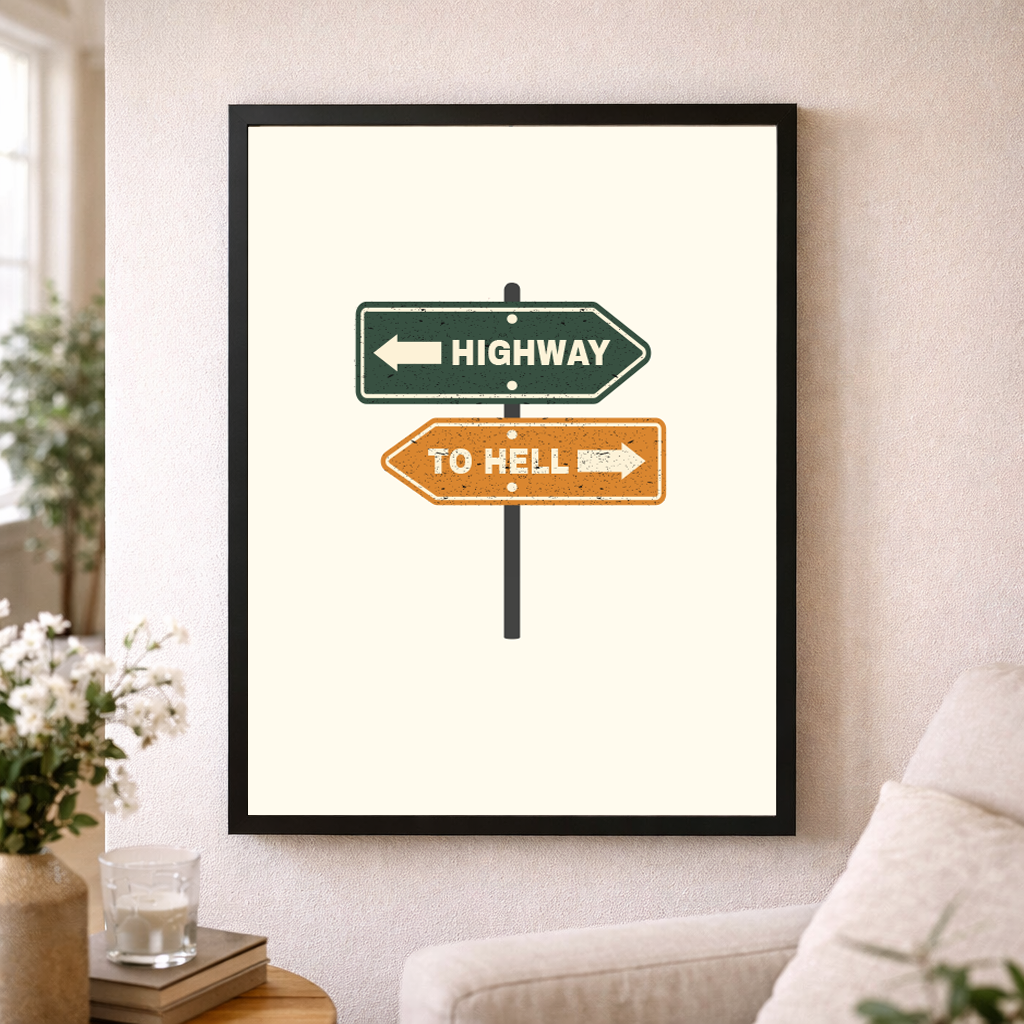 Highway To Hell Wall Art