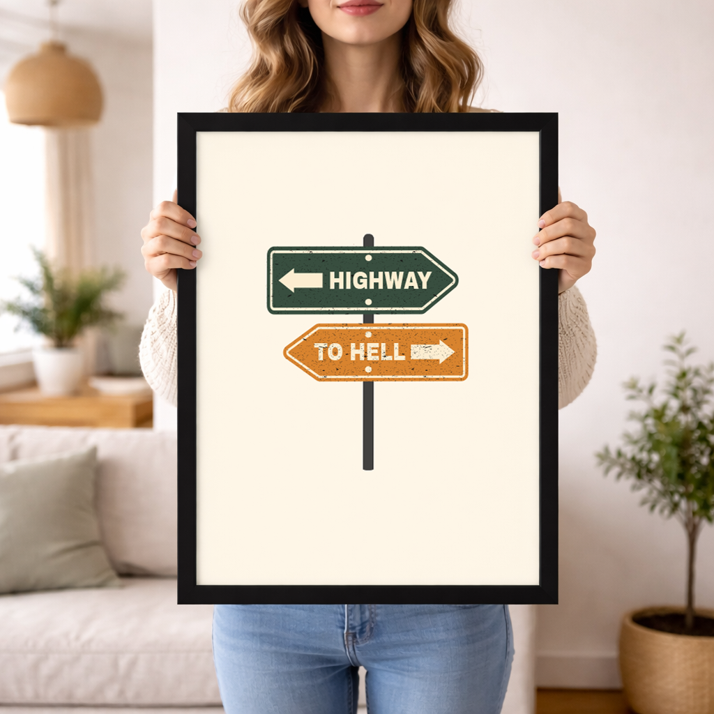 Highway To Hell Wall Art