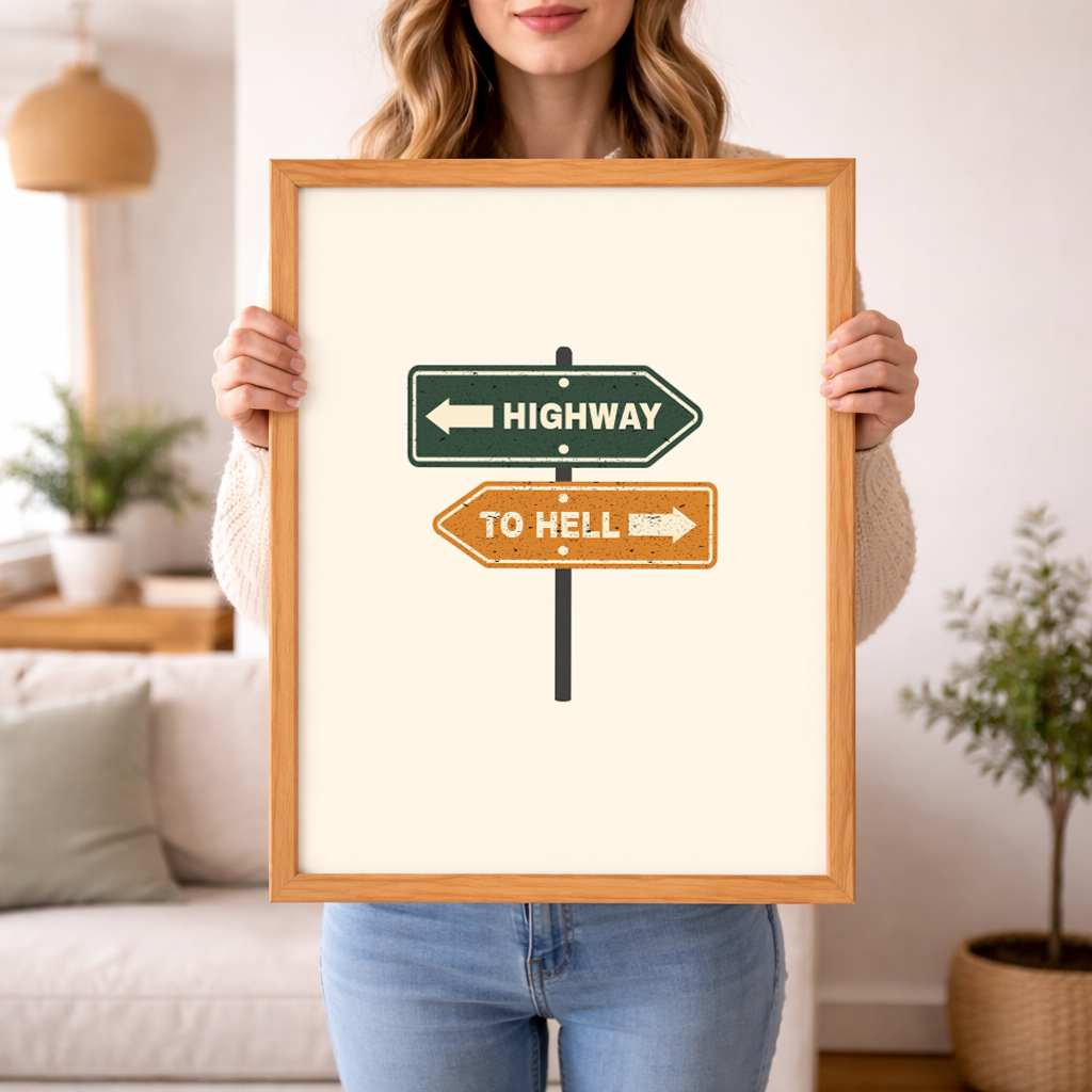 Highway To Hell Wall Art