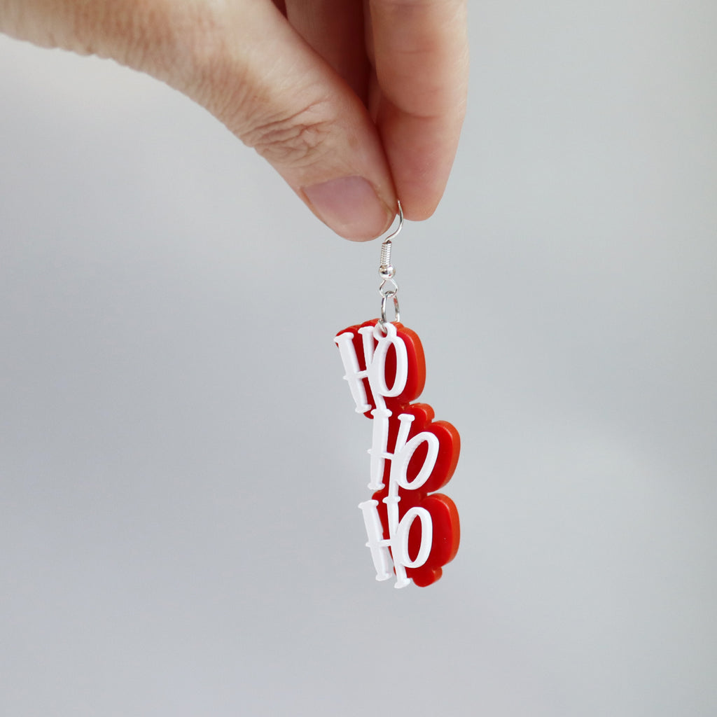 Acrylic Christmas Mis Matched Earrings