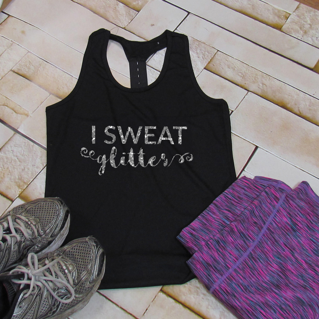 Workout Vest Top 'I Sweat Glitter'