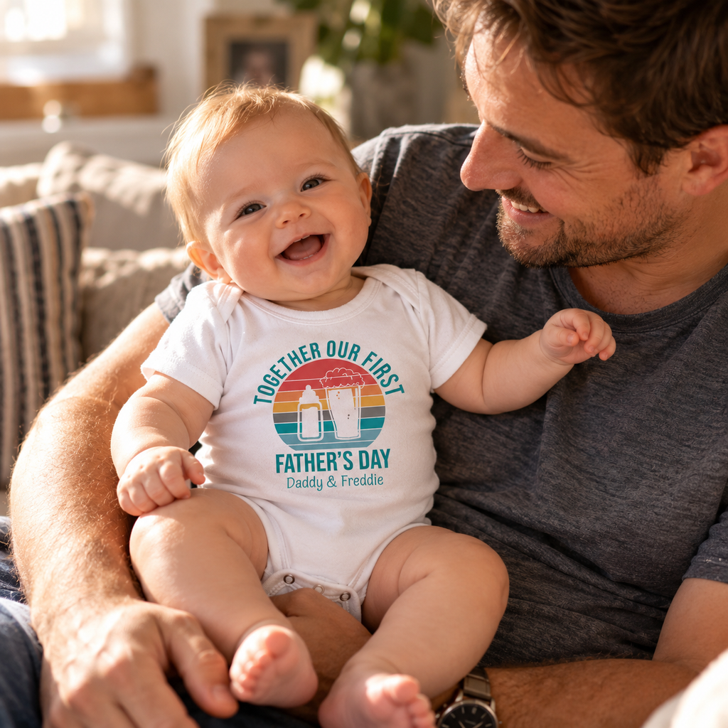 Personalised Father's Day Baby Grow