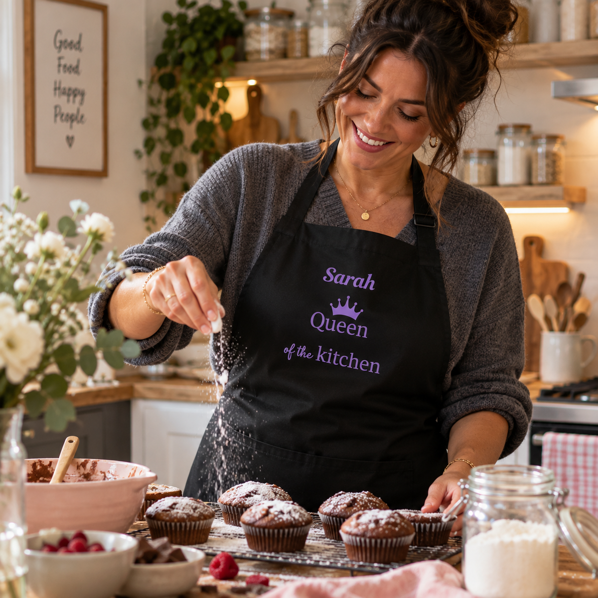 Personalised Queen of the Kitchen Apron