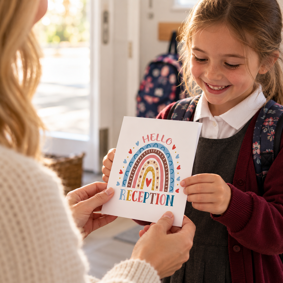 Personalised Starting Reception Card