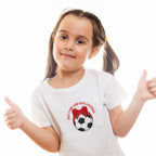 Just A Girl Who Likes Football Kids T-Shirt