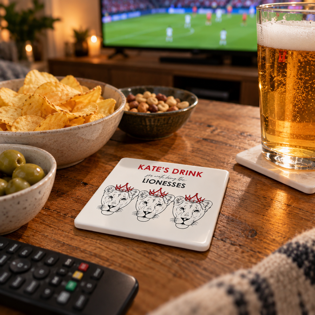 3 Lionesses Personalised Coaster