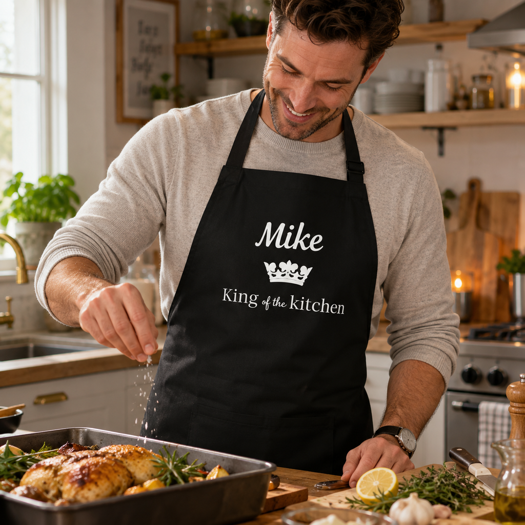 Personalised King of the Kitchen Apron